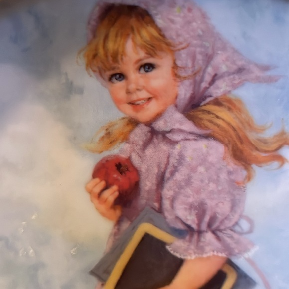 Van Hygan Smythe Plate Frame, 1985 Reco Mary Had A Little Lamb Plate - Picture 2 of 11